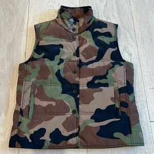 Veronica Beard Camo Puff Vest in Size XS